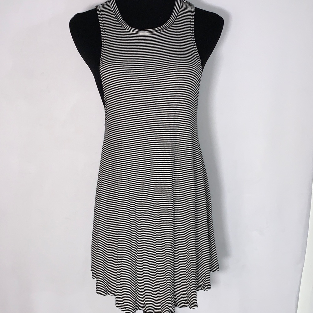 Nordstrom Monochrome Striped Midi Dress